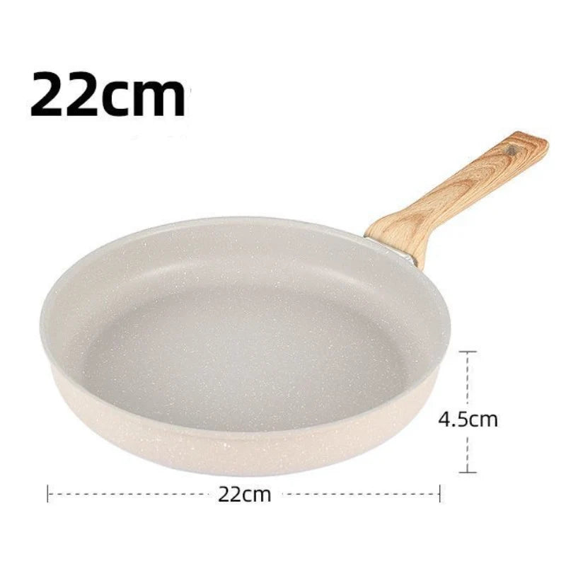 Aluminium Alloy Ceramic-Coated Wok for Gas & Induction - Non-Stick Frying Pan