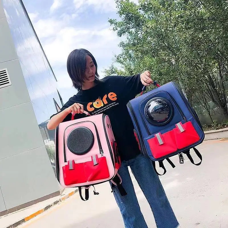 Foldable Astronaut Pet Carrier – Stylish Travel Bag for Cats & Small Dogs Dealprice.co.uk