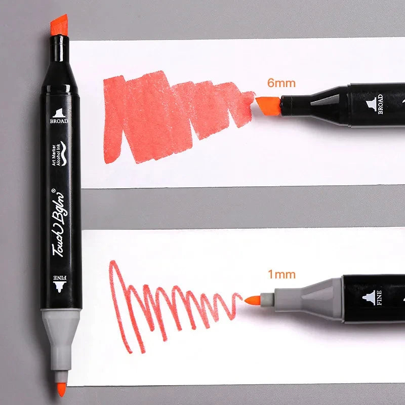 Double-Headed Art Marker Pen Set Drawing, Sketching, Manga, Graffiti, DIY Art