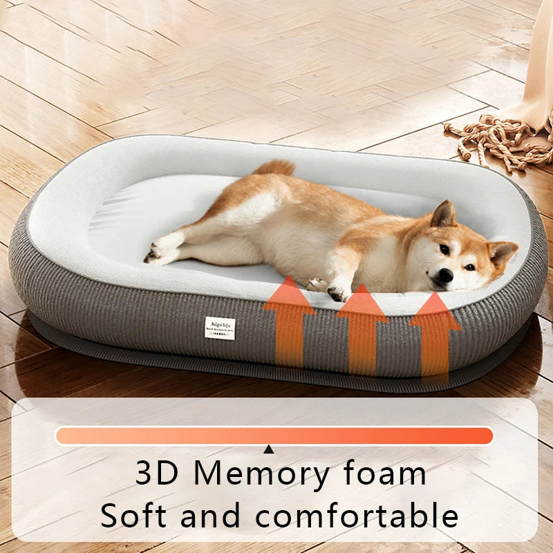 Memory Foam Dog Bed – Soft, Warm & Washable Sleeping Mat for Dogs