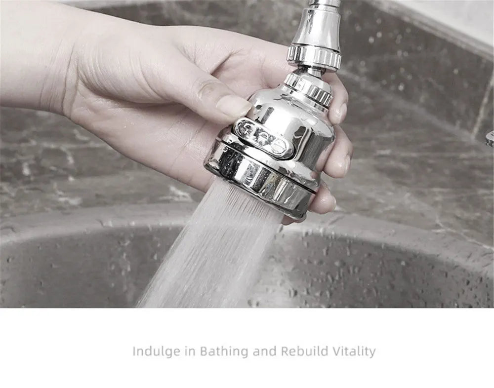 Tap Nozzle with 3 Water Modes–360° Rotating Tap Spray Nozzle for Kitchen & Bathroom
