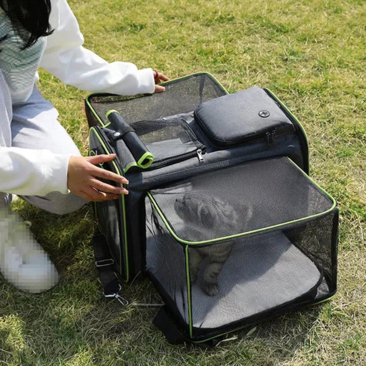 Expandable Airline-Approved Pet Carrier – Foldable Travel Bag for Cats & Dogs
