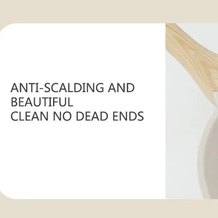 Medical Stone Ceramic Cookware for Gas & Induction - Non-Stick Wok Frying Pan