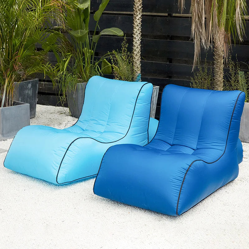 Lazy Inflatable Sofa – Portable Air Bed for Beach, Outdoor & Living Room Use Dealprice.co.uk