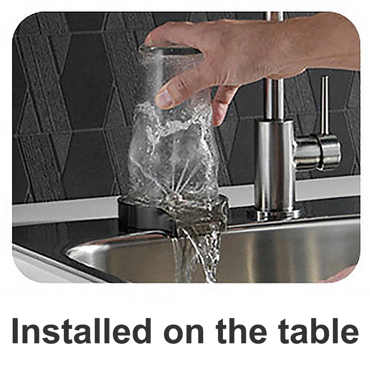 Automatic Glass Rinser for Kitchen Sink – Stainless Steel Bottle & Cup Washer