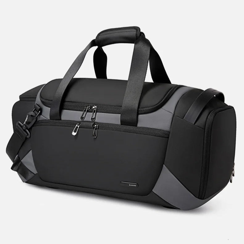 Men's Waterproof Gym Duffel Bag – Bag with Shoe Compartment, Wet/Dry Separation