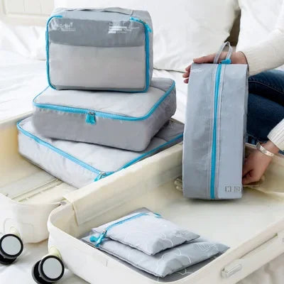 7/6 PCS Travel Organizer Set – Waterproof Packing Cubes for Clothes and Accessories