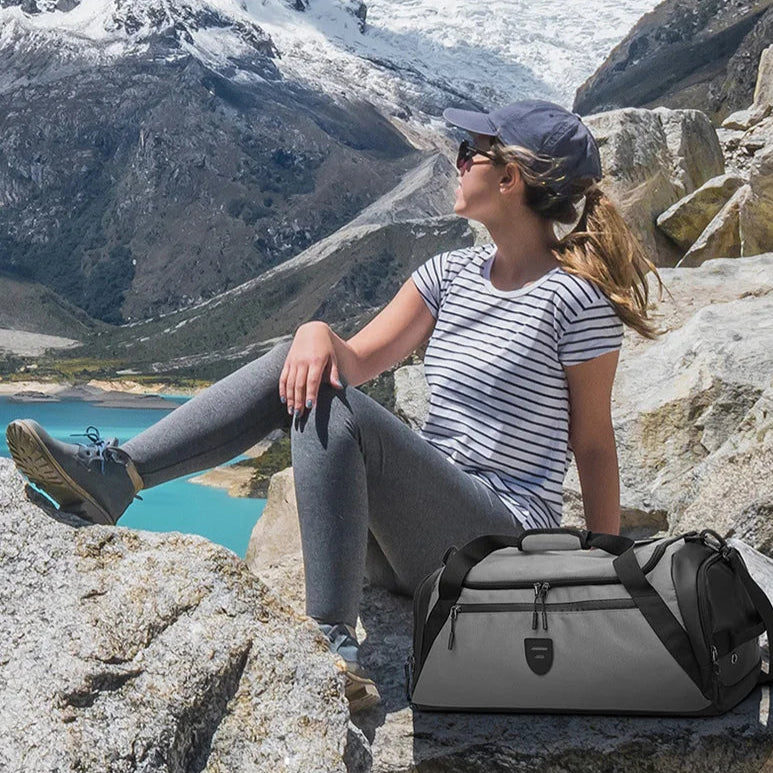 Gym Bag Dry Wet Separate Duffel Bag with Shoe Compartment