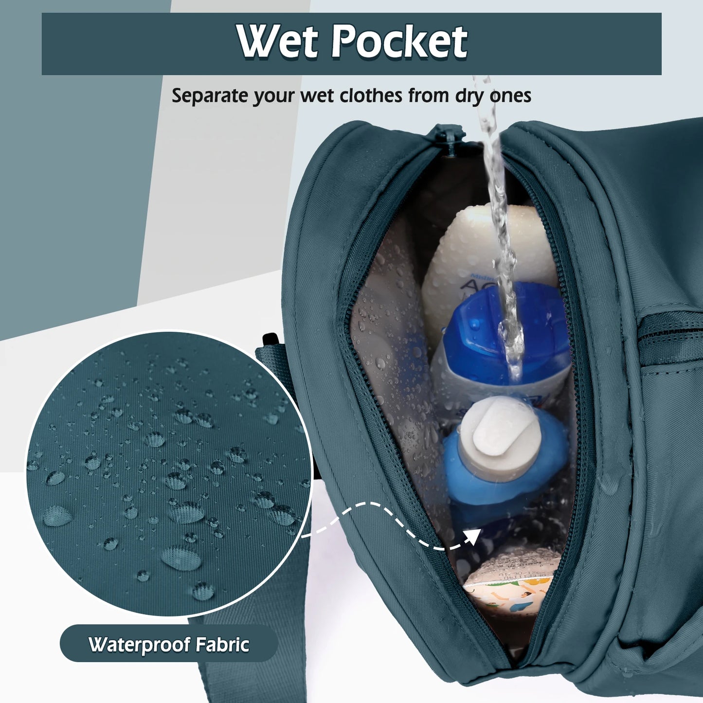 Women’s Waterproof Gym, Yoga & Weekend Bag with Shoe Compartment