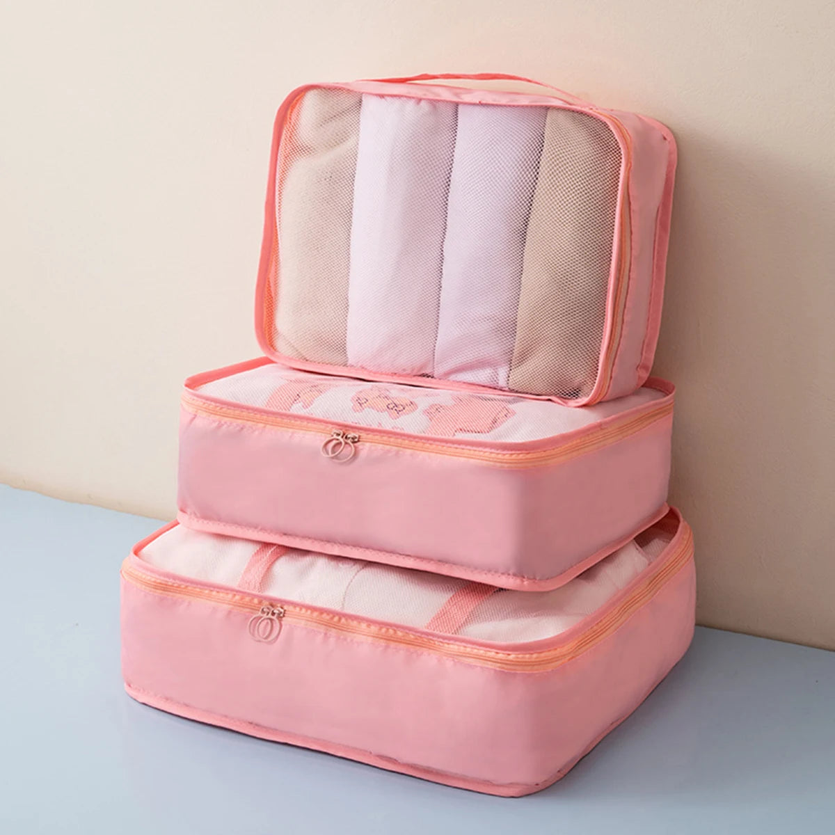 3PCS Travel Packing Cubes Set – Lightweight, Breathable, Multi-Size Luggage Organisers