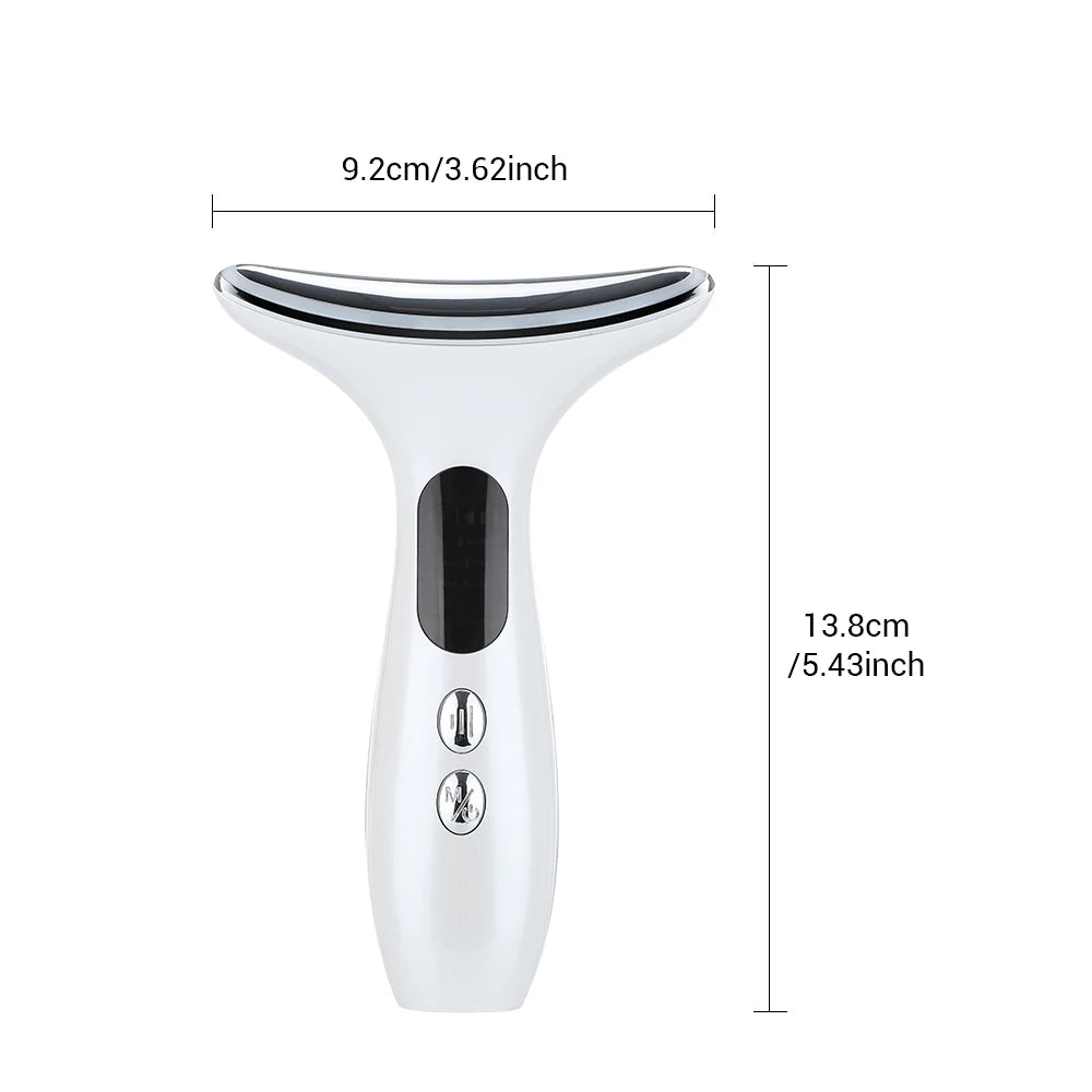 Neck & Face Beauty Device – 3-Colour LED Skin Tightening & Wrinkle Remover
