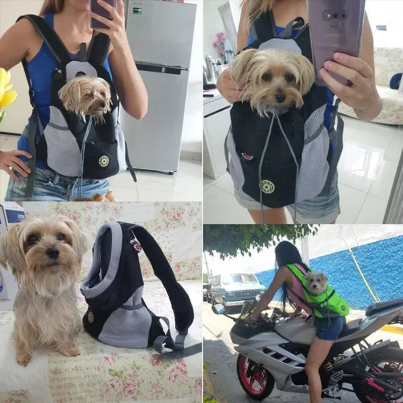 Pet Dog Carrier Backpack – Breathable Front Pack for Small & Medium Dogs & Cats Dealprice.co.uk