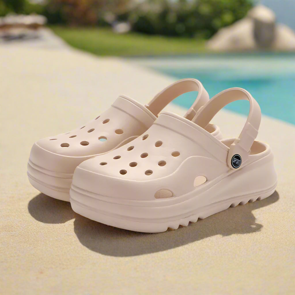 Platform Clogs for Women – Thick Bottom EVA Beach Slippers Non-Slip Summer Sandals