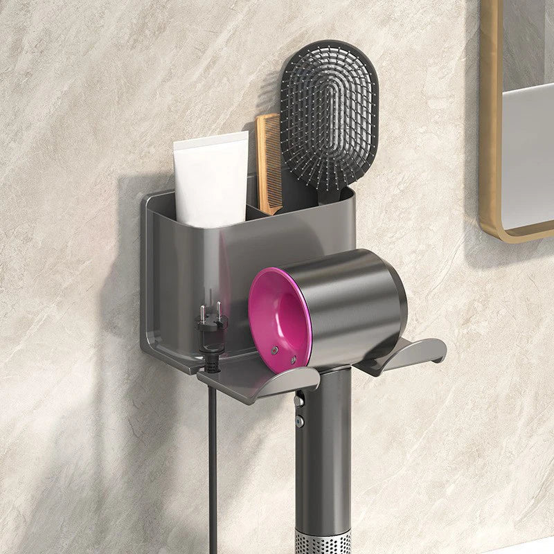 No-Drill Wall-Mounted Hair Dryer Holder – Hands-Free & Space-Saving Dealprice.co.uk