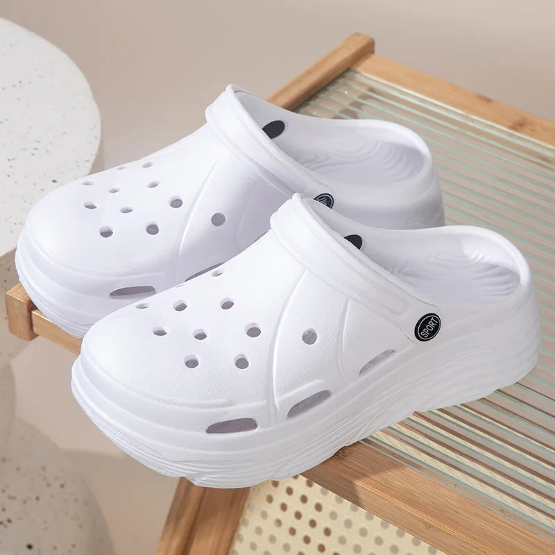 Women's Platform Non-Slip Garden Sandals – Summer Hollow Out EVA Clogs