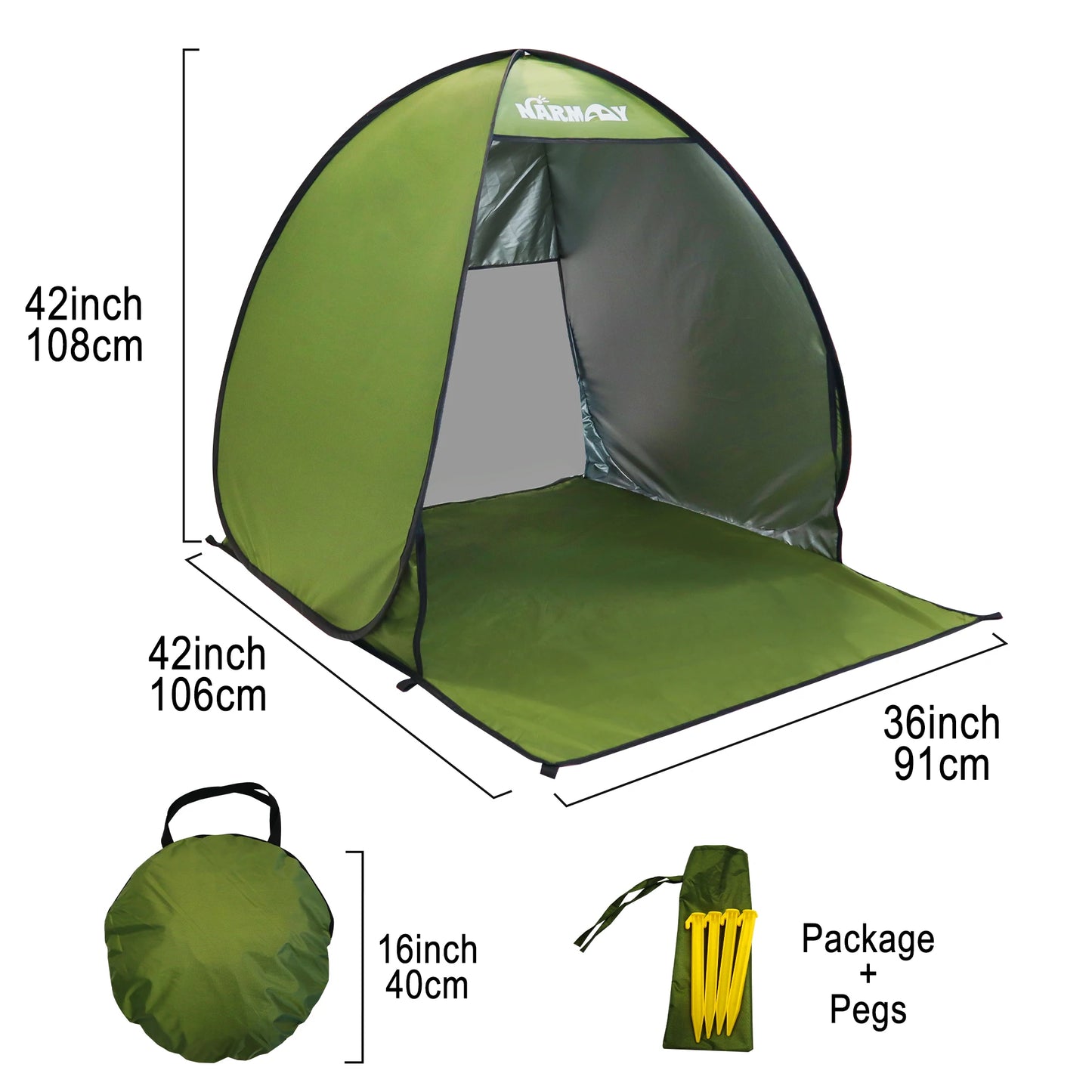 Pop-Up Beach Tent – UV-Resistant & Waterproof Sun Shade Shelter for Outdoor