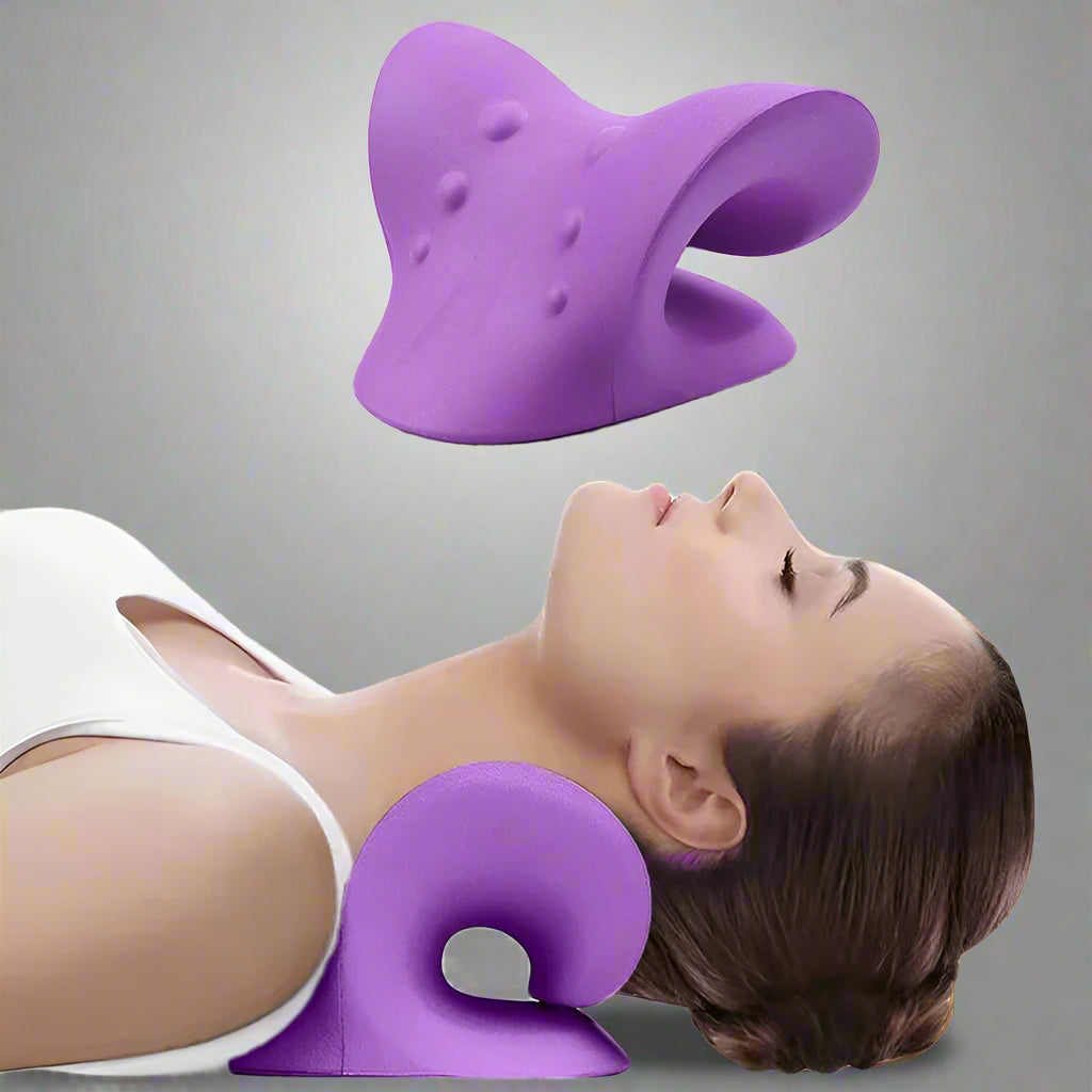 Neck and Shoulder Stretcher Pillow – Neck align Chiropractic Neck Pillow Stretcher