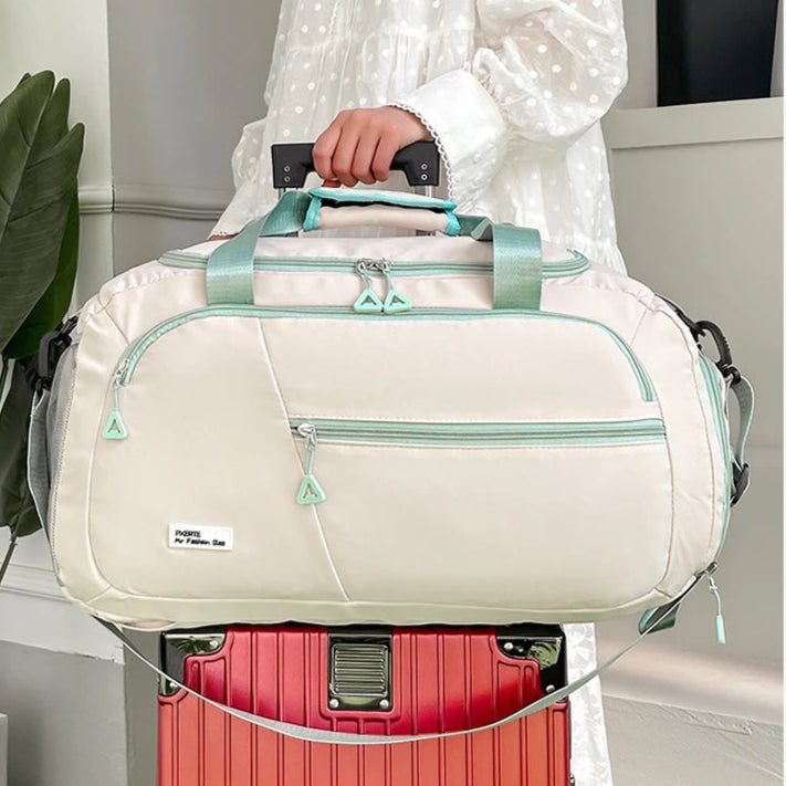 Women’s Large Oxford Travel Tote – Waterproof Gym & Weekend Shoulder Bag