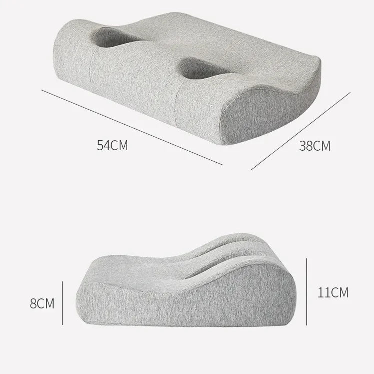 Headphone-Friendly Memory Foam Pillow – Ergonomic Sleep & Sound Comfort
