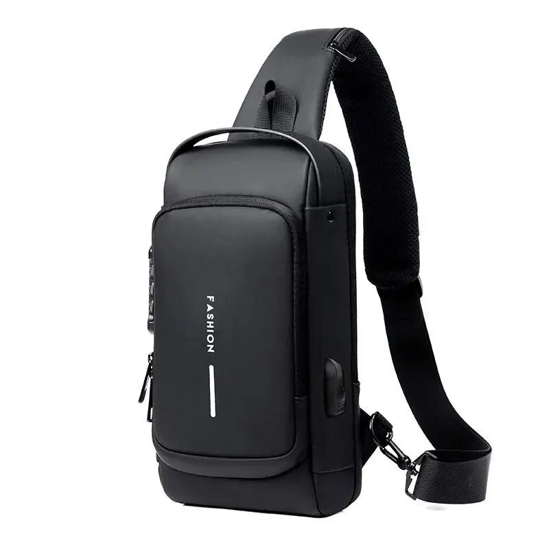 Men’s PU Leather Crossbody Bag – Anti-Theft & USB Charging Dealprice.co.uk