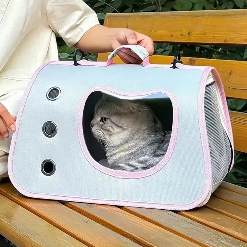Cat Carrier Bag – Lightweight, Foldable & Travel-Friendly for Pets