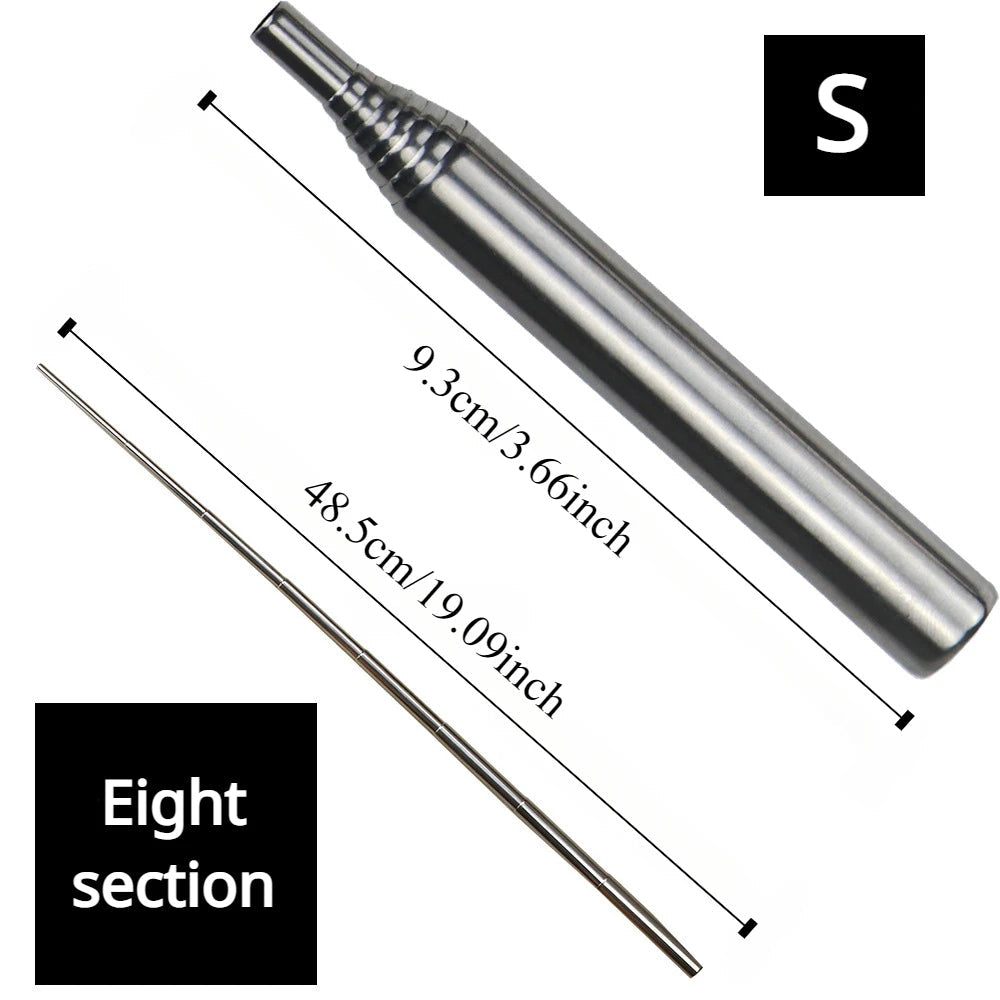 Stainless Steel Retractable Fire Pipe – Outdoor Camping Fire Blower Tool Dealprice.co.uk