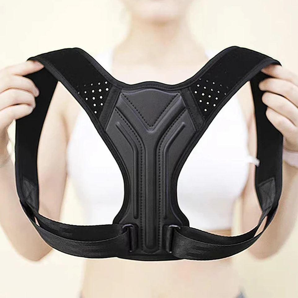 Adjustable Back & Shoulder Support Strap Breathable Triple-Layer Comfort