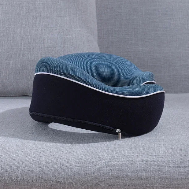 Memory Foam U-Shaped Travel Neck Pillow for Airplane, Car & Office