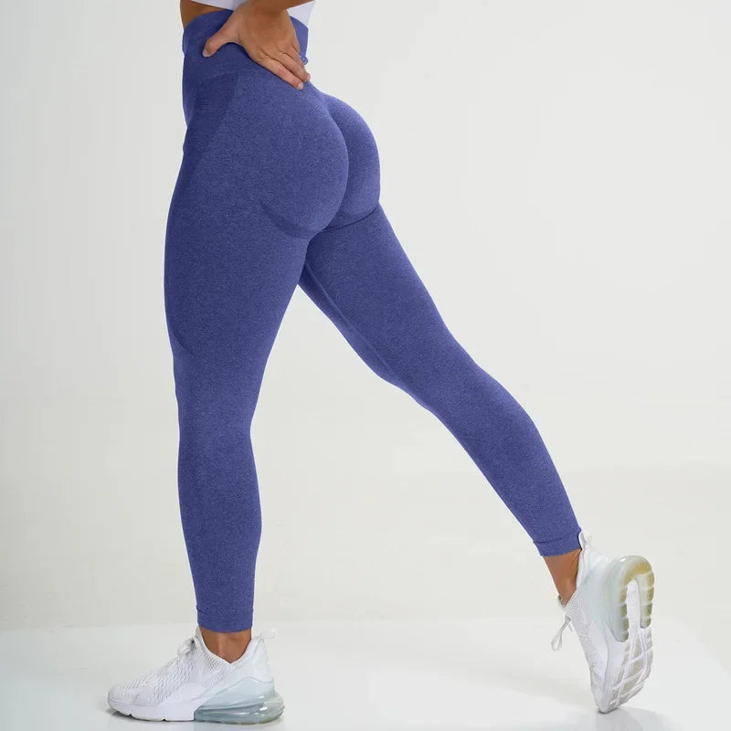 Seamless High-Waist Sports Leggings – Push-Up Fitness & Yoga Pants