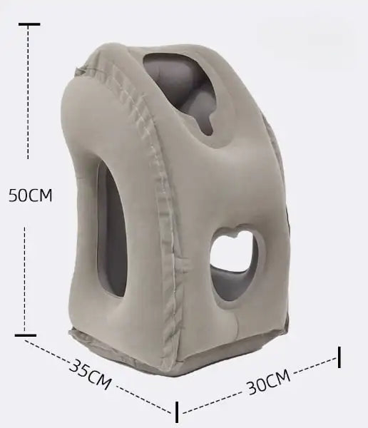 Inflatable Travel Sleeping Bag & Neck Pillow – Portable Cushion for Airplane, Train & Outdoor Travel Dealprice.co.uk