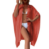 Women's Loose Beach Cardigan – Bikini Cover-Up & Sunscreen Outerwear