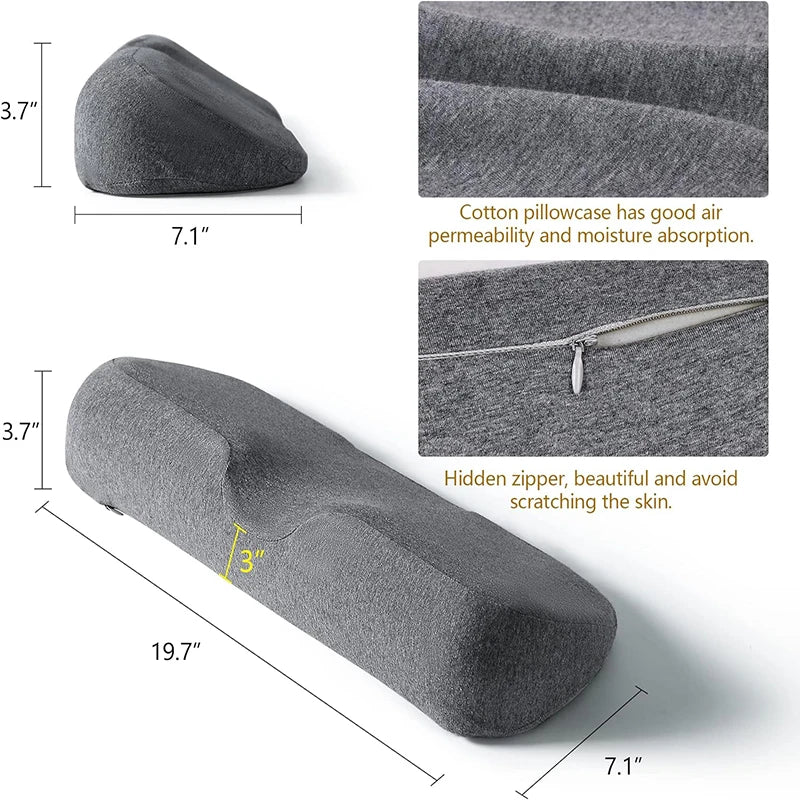 Contour Cervical Memory Foam Pillow – Ergonomic Neck Support for Side Sleepers