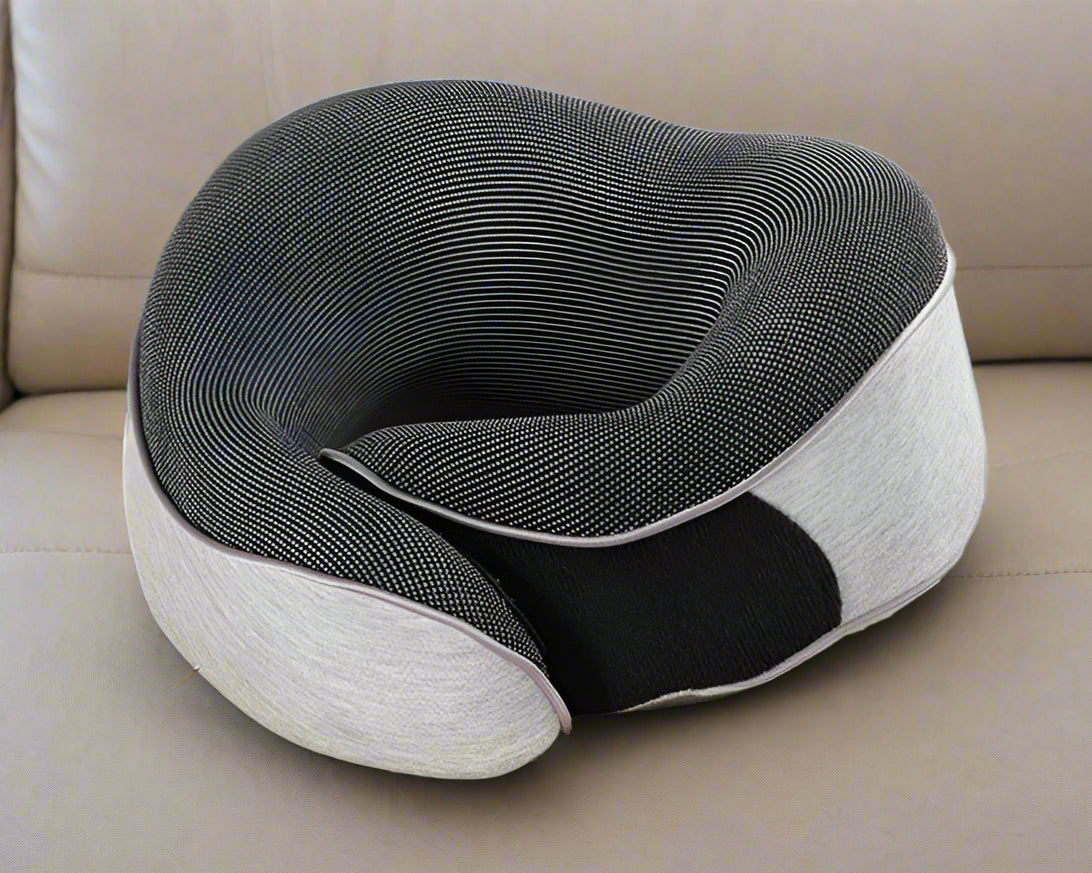 Memory Foam U-Shaped Travel Neck Pillow for Airplane, Car & Office