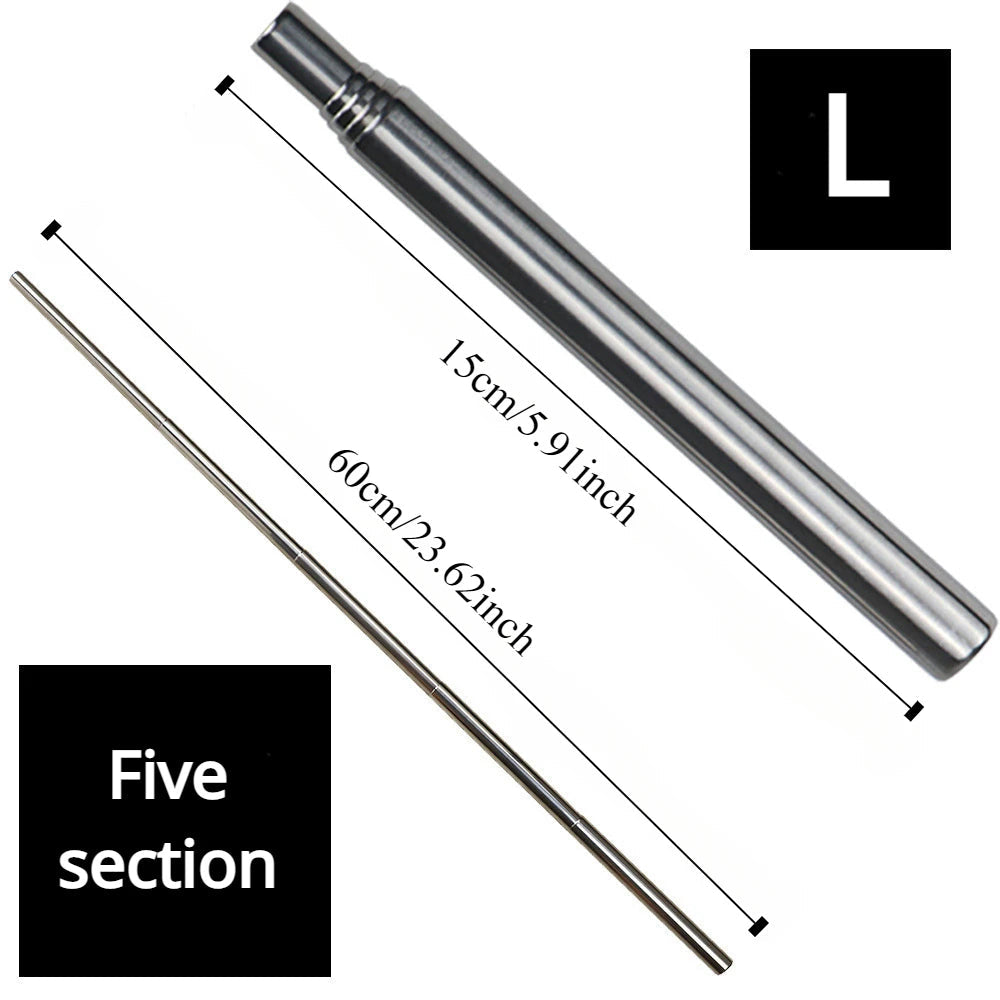 Stainless Steel Retractable Fire Pipe – Outdoor Camping Fire Blower Tool Dealprice.co.uk