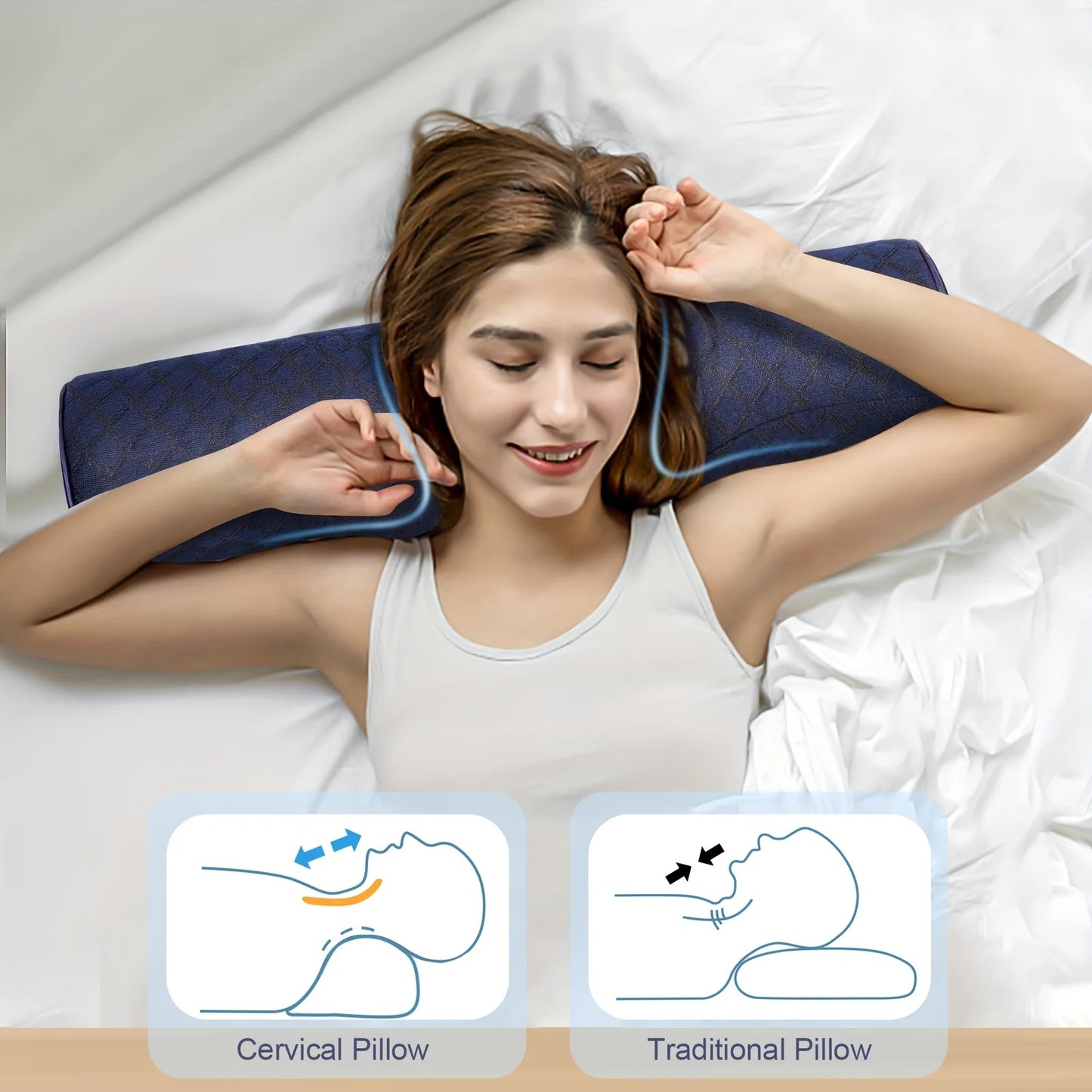 Orthopaedic Neck Pillow – Superior Cervical Support for Better Sleep