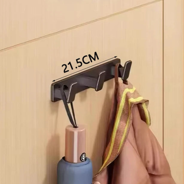 Wall-Mounted Aluminium Rack – Ideal for Coats, Hats, Towels, Bags & More