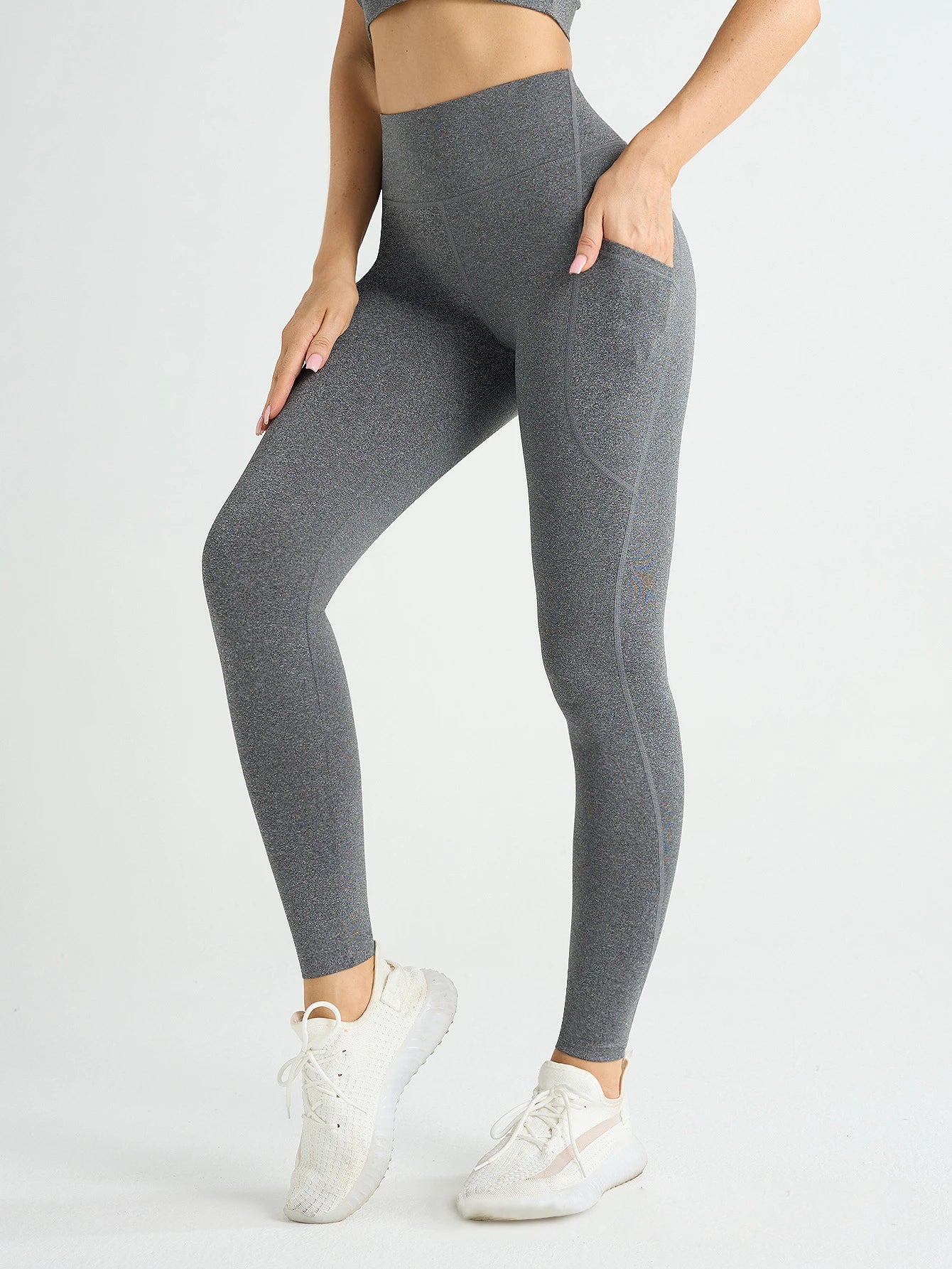 High Waist Women's Stretch Leggings with Pockets – Yoga & Fitness Sportswear