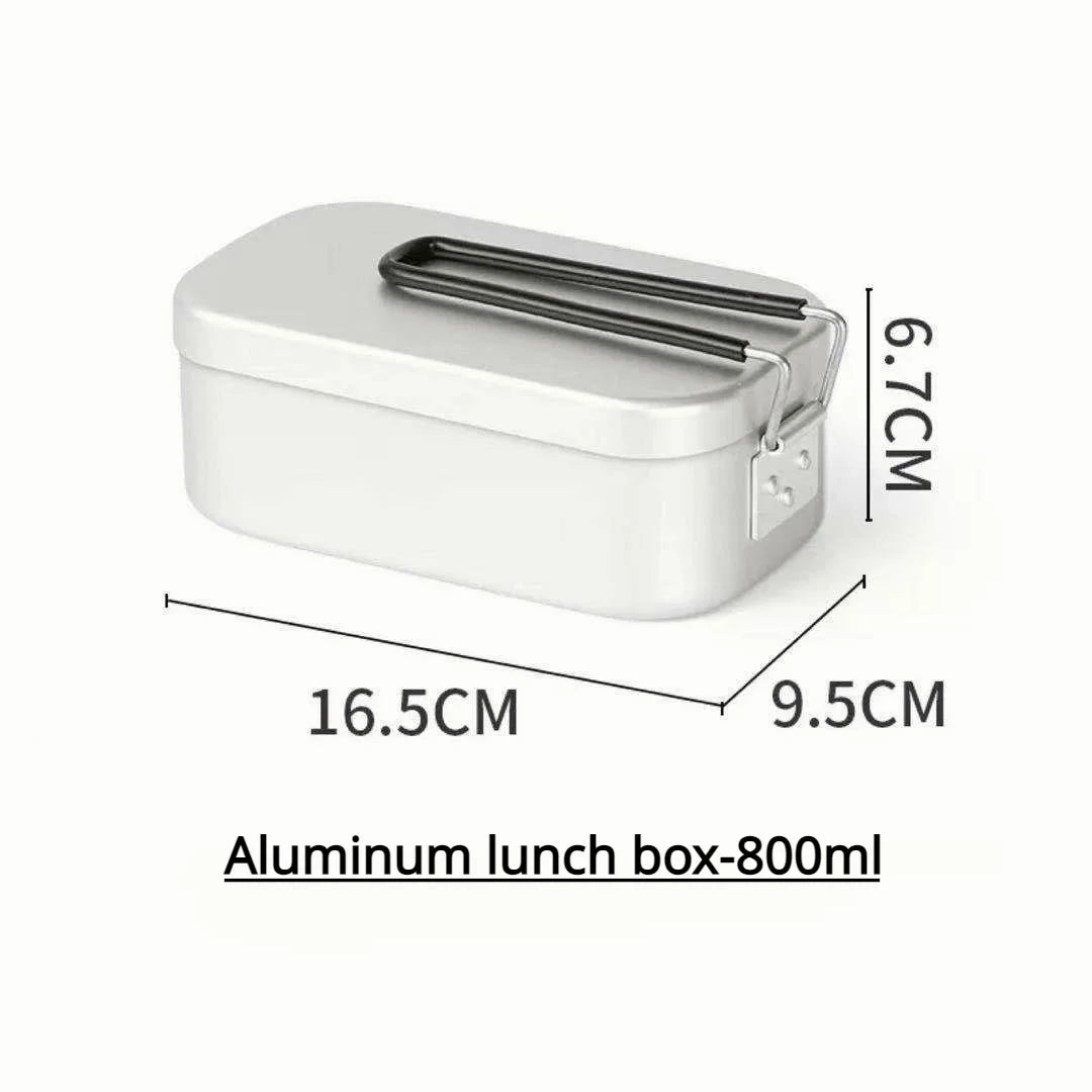 Portable Aluminium Lunch Box – Reheatable Camping Meal Container Dealprice.co.uk