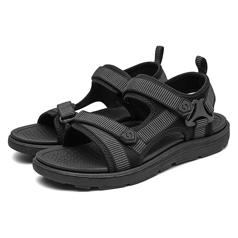 Men’s Casual Comfortable Outdoor Sandals – Hook & Loop Summer Shoes