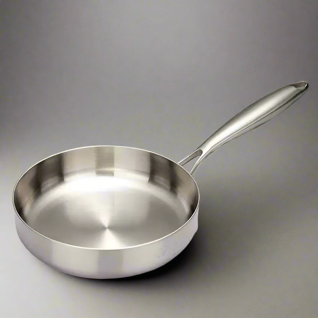 Premium 316 Stainless Steel Frying Pan Wok – Non-Stick, Uncoated, 7-Ply Skillet