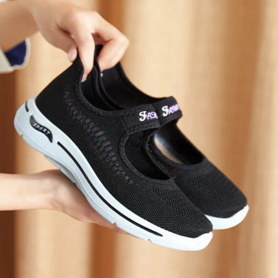 Women's Slip-On Mesh Ballet Flats – Lightweight Anti-Slip Summer Sneakers