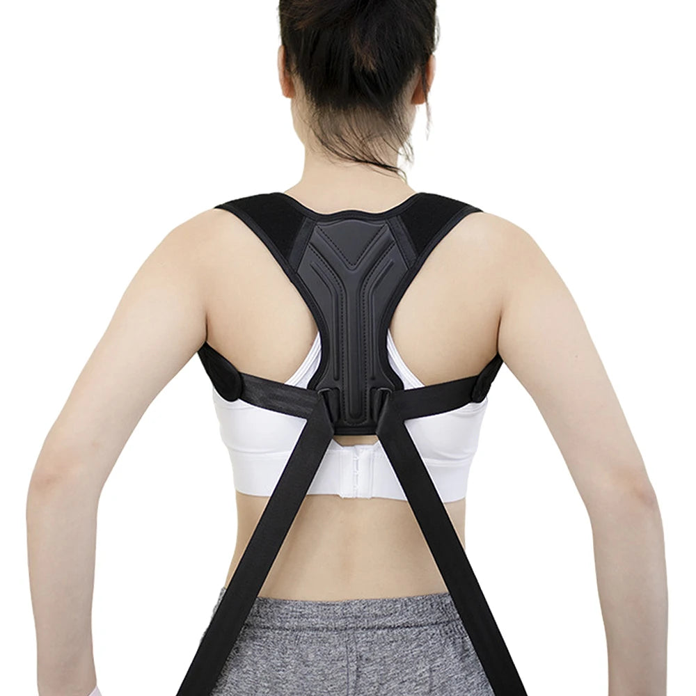 Adjustable Back & Shoulder Support Strap Breathable Triple-Layer Comfort