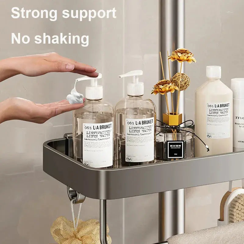 Removable No-Drill Shower Shelf – Sleek & Functional Storage Solution Dealprice.co.uk