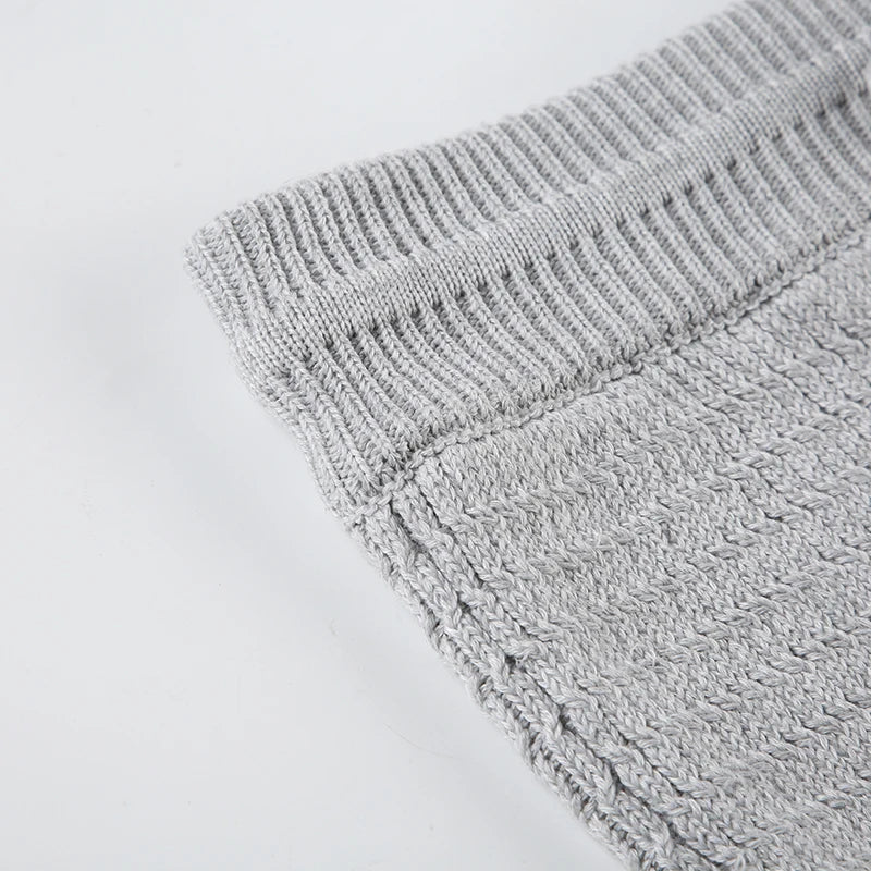 Women’s Knitted Maxi Skirt – High Street Woollen Straight Skirt (Autumn/Winter)
