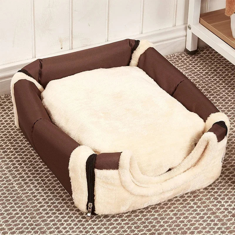 Foldable Plush Pet House – Cozy Indoor Bed for Cats & Small Dogs Dealprice.co.uk