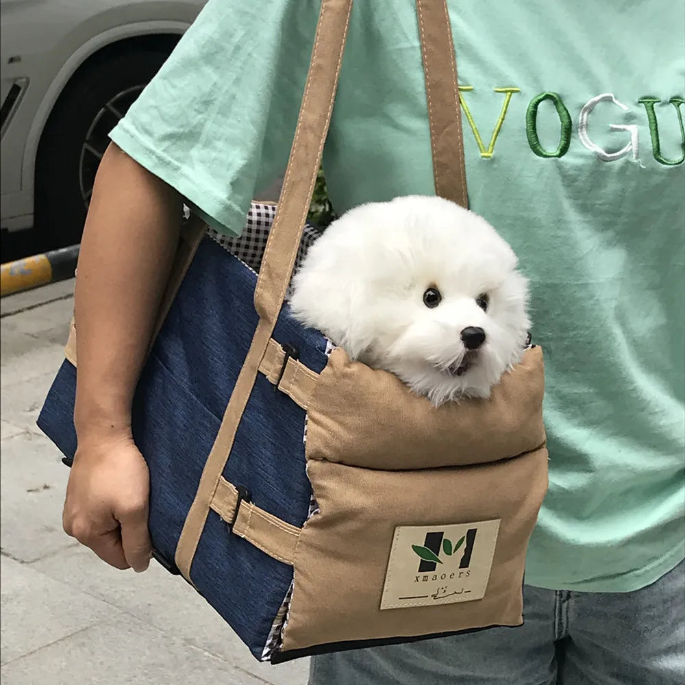 Dog Car Seat & Cat Carrier – Armrest Travel Bag with Safety Tethers Dealprice.co.uk