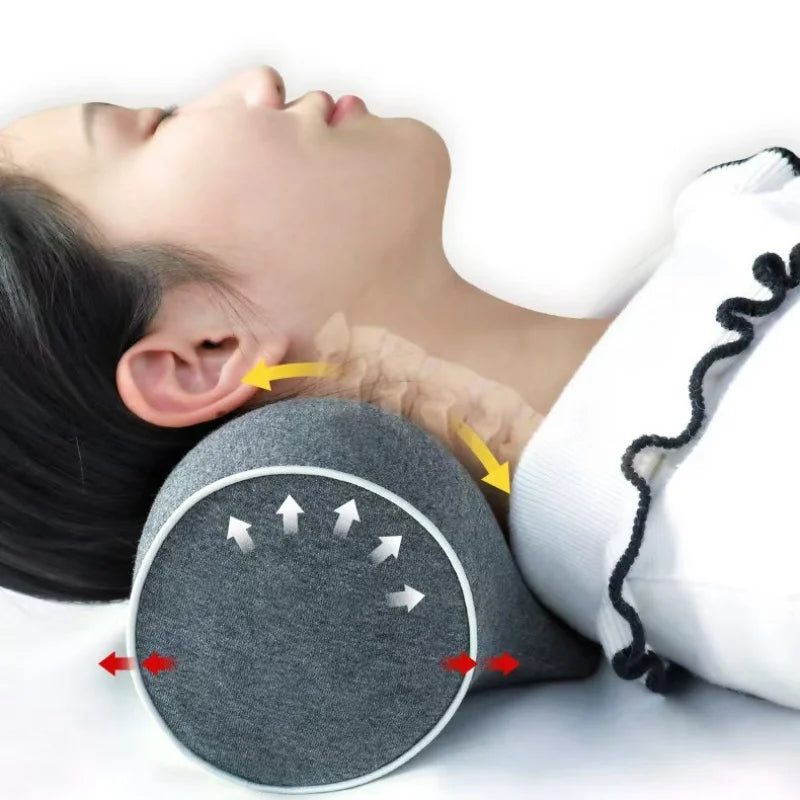 Ergonomic Neck Traction Pillow – Memory Foam Cervical Support for Sleeping