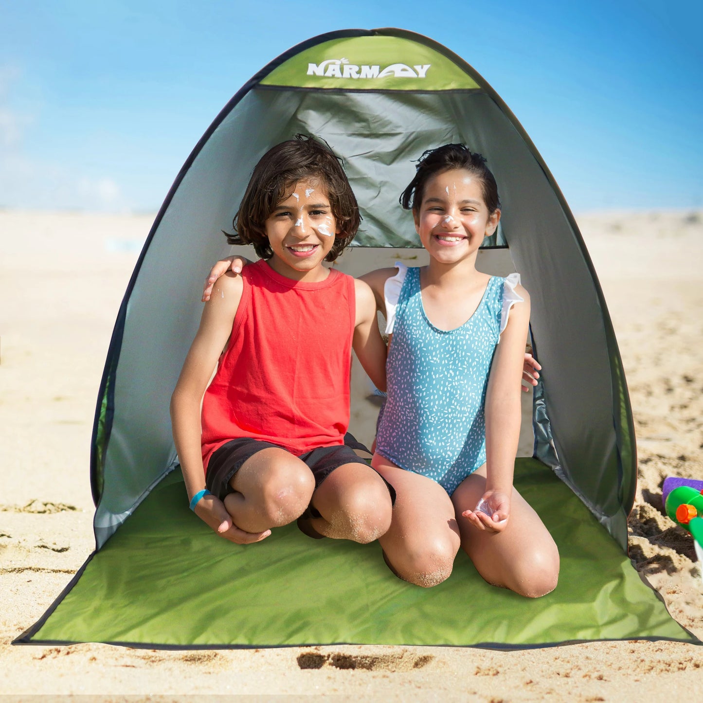 Pop-Up Beach Tent – UV-Resistant & Waterproof Sun Shade Shelter for Outdoor