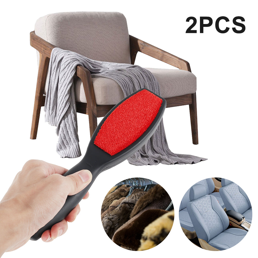 2PCS Double-Sided Reusable Lint Remover – Electrostatic Fabric Shaver & Pet Hair Brush Dealprice.co.uk