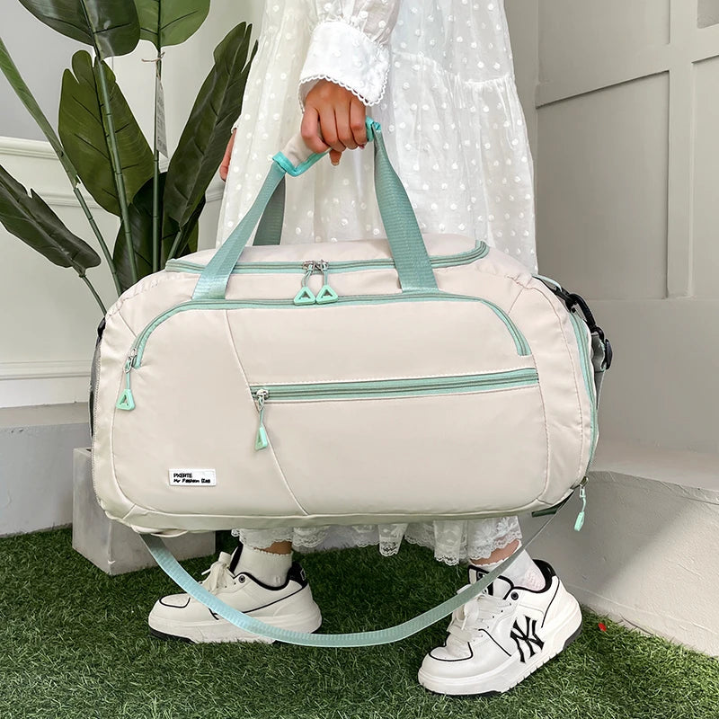 Women’s Large Oxford Travel Tote – Waterproof Gym & Weekend Shoulder Bag